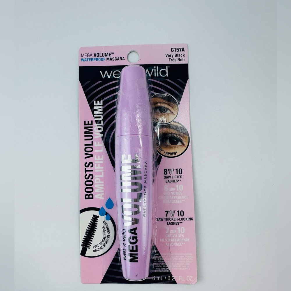 | 2-Pack | Wet n Wild Mega Volume Waterproof Mascara – Very Black NEW